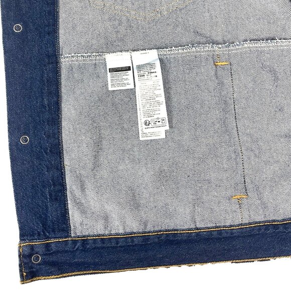 Levis Big E Premium Oversized Western Trucker Shacket sz 2XL/3XL 60x30 True Fit - Picture 9 of 10